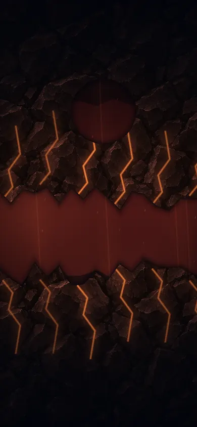 Molten cave walls on the planet Pyra-V