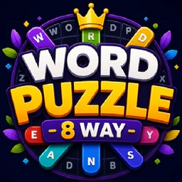 8 way: Word Puzzle app icon